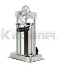 Stuffer manuale della salsiccia della serratura a cilindro anteriore un verticale di 15 libbre con due barre d'acciaio